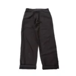Fatigue Pants Cotton Linen Moleskin Relax Fit - Charcoal Gray Back
