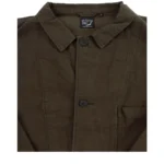orSlow Cotton Linen Moleskin Relax Fit Simple Work Jacket FRONT View
