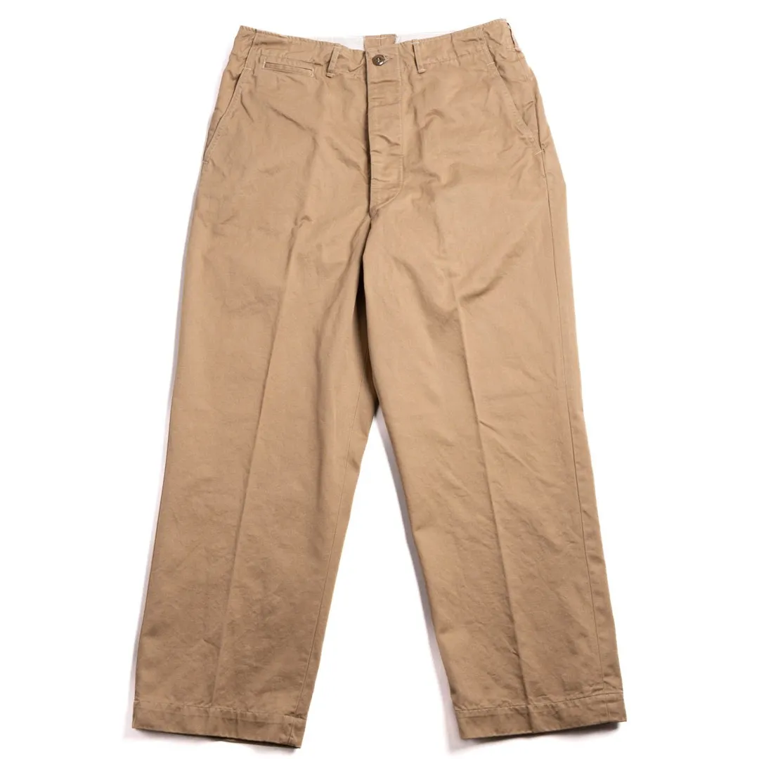 orSlow (V5361–41) VINTAGE FIT ARMY TROUSER DARK KHAKI Front