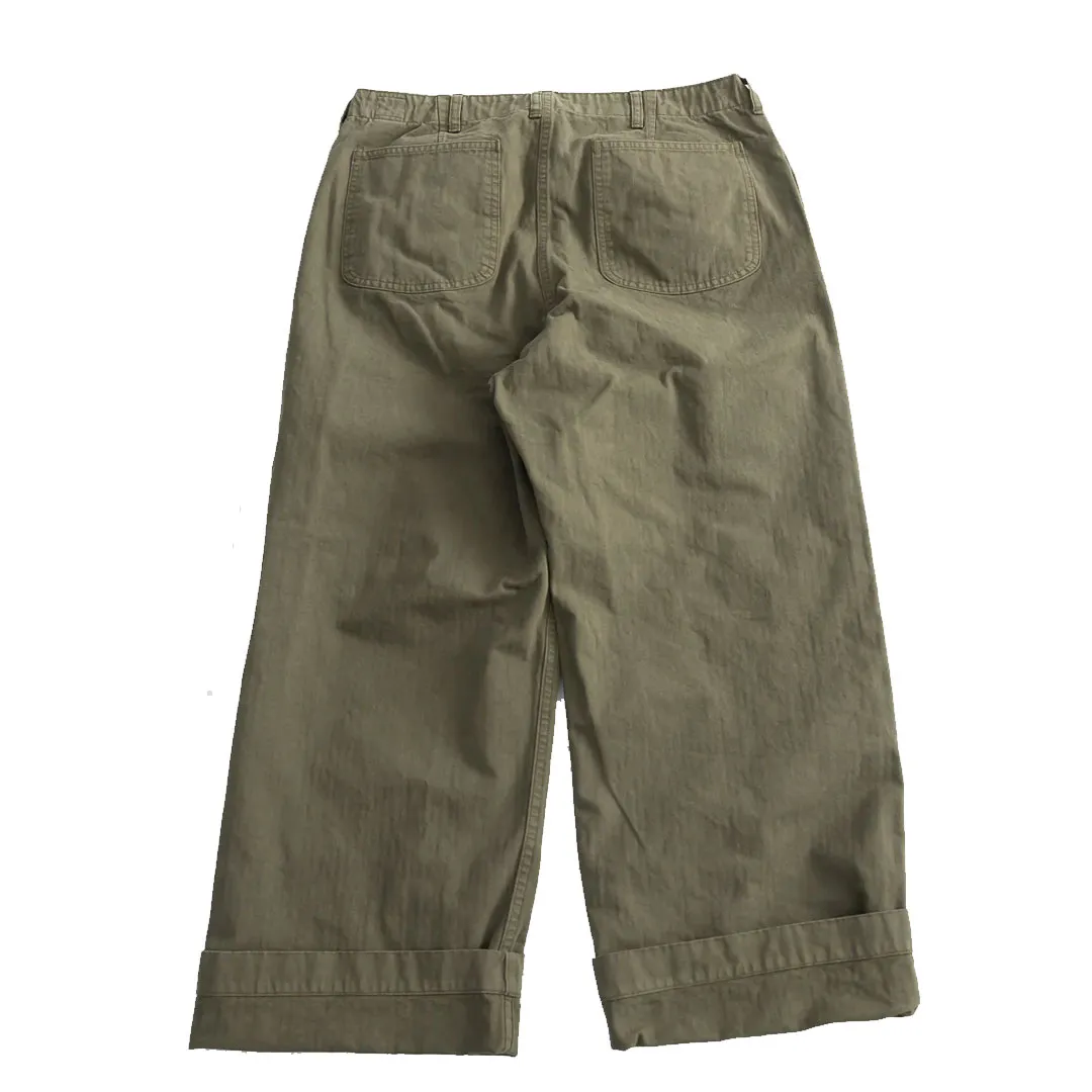 orSlow’s USMC Herringbone Wide Fit Utility Trousers Back
