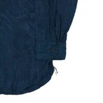 orSlow Linen Poplin Check Work Shirt - Indigo Front Arm