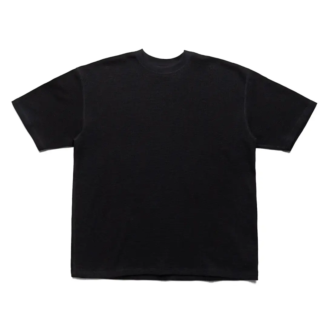orSlow Waffle T-Shirt - Black Front