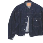 orSloworSlow × BEAMS JAPAN Light-Weight Selvedge Denim Type 1 Jacket Front View× BEAMS JAPAN Light-Weight Selvedge Denim Type 1 Jacket Button Opened