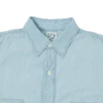orSlow Vintage Chambray Work Shirt - Sky Blue Front Zoom